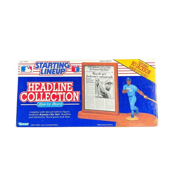 Bo Jackson Kansas City Royals Starting Lineup Headline Collection - Vintage NIB - Picture 1 of 8